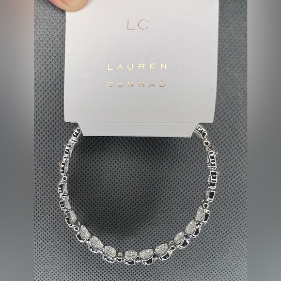 LC Lauren Conrad Silver Rhinestone Bracelet - Picture 2 of 4